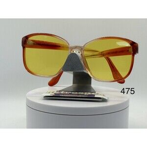 Vintage Oversize Sunglasses NOS Yellow Tinted Lens Model 10024 70s-80s Retro